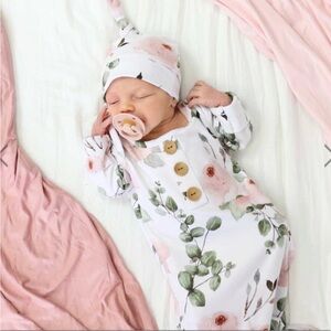 Caden Lane Floral knotted gown